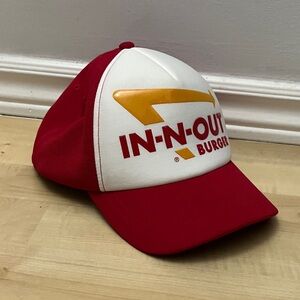 In-N-Out Burger Red and White Cap